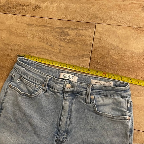 Judy Blue 15/32 High Rise Light Blue Straight Leg Jean JB 88576 Stretch - Picture 6 of 12
